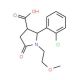 (2R,3R)-2-(2-Chloro-phenyl)-1-(2-methoxy-ethyl)-5-oxo-pyrrolidine-3-carboxylic acid - chemical structure image