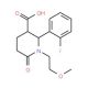 (2R,3R)-2-(2-Fluoro-phenyl)-1-(2-methoxy-ethyl)-6-oxo-piperidine-3-carboxylic acid - chemical structure image