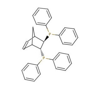 (2R,3R)-(&minus;)-2,3-Bis(diphenylphosphino)bicyclo[2.2.1]hept-5-ene (CAS 71042-55-2) - chemical structure image