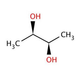 (2R,3R)-(&minus;)-2,3-Butanediol (CAS 24347-58-8) - chemical structure image