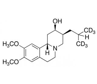 (2R,3S)-3-isobutyl-9,10-dimethoxy-2,3,4,6,7,11b-hexahydro-1H-pyrido[2,1-a]isoquinolin-2-ol-13C2 D6 - chemical structure image