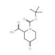(2R)-4-Oxopiperidine-2-carboxylic acid, N-BOC protected - chemical structure image