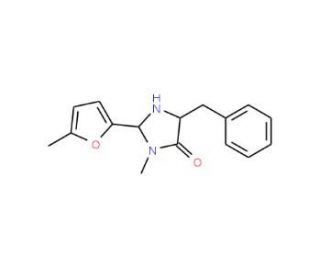 (2R,5R)-(&plus;)-5-Benzyl-3-methyl-2-(5-methyl-2-furyl)-4-imidazolidinone (CAS 877303-84-9) - chemical structure image