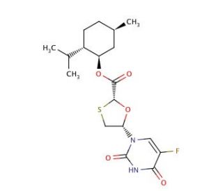 (2R,5S)-((1R,2S,5R)-2-Isopropyl-5-methylcyclohexyl)-5-(5-fluoro-2,4-dioxo-3,4-dihydropyrimidin-1(2H)-yl)-1,3-oxathiolate - ch