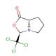 (2R,5S)-2-Trichloromethyl-3-oxa-1-azabicyclo[3.3.0]octan-4-one (CAS 97538-67-5) - chemical structure image