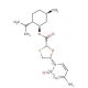 (2R,5S)-L-Menthyl-5-(4-amino-2-oxo-1(2H)-pyrimidinyl-15N2,13C)-1,3-oxathiolane-2-carboxylate - chemical structure image