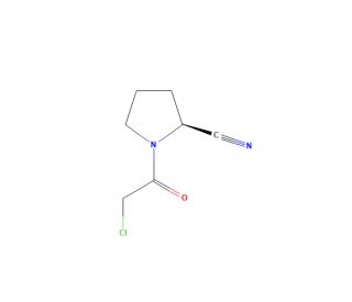 (2S)-1-(2-Chloroacetyl)-2-9-pyrrolidinecarbonitrile (CAS 207557-35-5) - chemical structure image