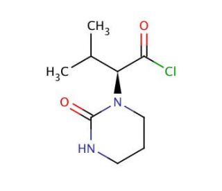 2S-(1-Tetrahydro-pyrimid-2-onyl)-3-methyl-butanoyl Chloride (CAS 192800-77-4) - chemical structure image