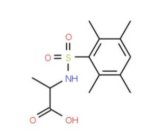 (2S)-2-{[(2,3,5,6-tetramethylphenyl)sulfonyl]amino}propanoic acid - chemical structure image