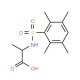 (2S)-2-{[(2,3,5,6-tetramethylphenyl)sulfonyl]amino}propanoic acid - chemical structure image
