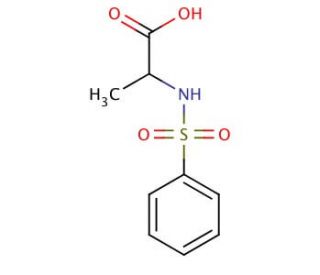(2S)-2-[(phenylsulfonyl)amino]propanoic acid - chemical structure image