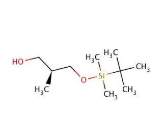 (2S)-3-{[tert-Butyl(dimethyl)silyl]oxy}-2-methylpropan-1-ol (CAS 105859-45-8) - chemical structure image