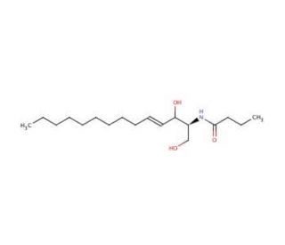 (2S,3R,4E)-2-Butyrylamino-4-tetradecene-1,3-diol - chemical structure image
