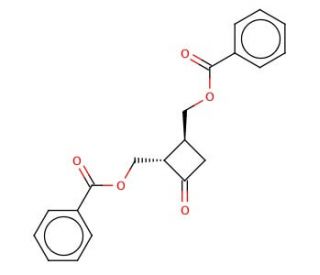 (2S,3S)-2,3-Bis(benzoyloxymethyl)cyclobutanone - chemical structure image