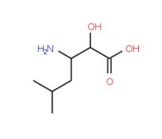 (2S,3S)-3-Amino-2-hydroxy-5-methylhexanoic acid (CAS 73397-20-3) - chemical structure image