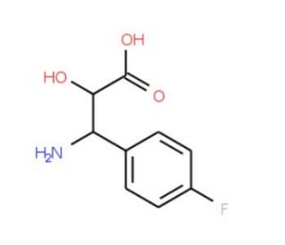 (2S,3S)-3-Amino-3-(4-fluorophenyl)-2-hydroxypropionic acid (CAS 55652-55-6) - chemical structure image