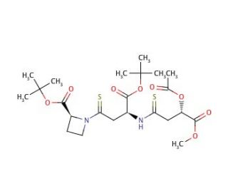 (2S,3S,3&prime;&prime;S)-N-[3-(3-Acetoxy-3-methoxycarbonylpropanamido)-3-tert-butoxythiocarbonylpropanoyl]azetidine-2-thiocarboxylic Acid
