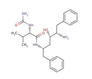 (2S,3S,5S)-2-Amino-3-hydroxy-1,6-diphenylhexane-5-N-carbamoyl-L-valineAmide (CAS 1356922-07-0) - chemical structure image