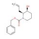 (2S*,3S*)-Benzyl 2-Allyl-3-hydroxy-1-piperidinecarboxylate (CAS 244056-94-8) - chemical structure image