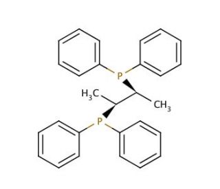 (2S,3S)-(&minus;)-Bis(diphenylphosphino)butane (CAS 64896-28-2) - chemical structure image