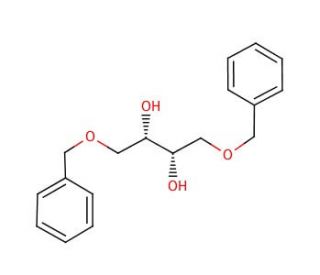 (2S,3S)-(&minus;)-1,4-Dibenzyloxy-2,3-butanediol (CAS 17401-06-8) - chemical structure image