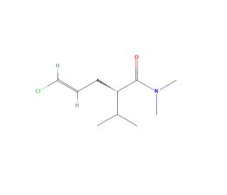 (2S,4E)-5-Chloro-2-isopropyl-N,N-dimethylpent-4-enamide (CAS 324519-68-8) - chemical structure image