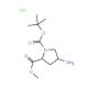 (2S,4R)-1-Boc-4-amino-L-proline methyl ester hydrochloride (CAS 334999-32-5) - chemical structure image
