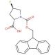 (2S,4R)-4-Fluoro-1-Fmoc-pyrrolidine-2-carboxylic acid (CAS 203866-20-0) - chemical structure image