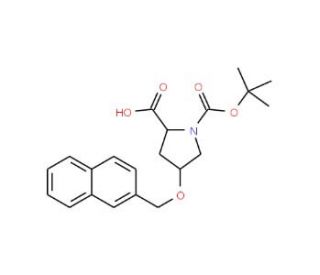 (2S,4R)-Boc-4-(2-naphthylmethoxy)-Pro-OH (CAS 630425-40-0) - chemical structure image