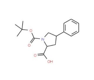 (2S,4R)-Boc-4-phenyl-Pro-OH (CAS 336818-78-1) - chemical structure image