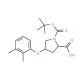 (2S,4S)-1-(tert-Butoxycarbonyl)-4-(2,3-dimethyl-phenoxy)-2-pyrrolidinecarboxylic acid - chemical structure image