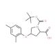 (2S,4S)-1-(tert-Butoxycarbonyl)-4-(2,4-dimethyl-phenoxy)-2-pyrrolidinecarboxylic acid - chemical structure image
