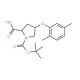 (2S,4S)-1-(tert-Butoxycarbonyl)-4-(2,5-dimethyl-phenoxy)-2-pyrrolidinecarboxylic acid - chemical structure image