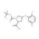 (2S,4S)-1-(tert-Butoxycarbonyl)-4-(2-chloro-5-fluorophenoxy)-2-pyrrolidinecarboxylic acid - chemical structure image