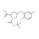 (2S,4S)-1-(tert-Butoxycarbonyl)-4-(2-chloro-5-methylphenoxy)-2-pyrrolidinecarboxylic acid - chemical structure image