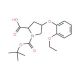 (2S,4S)-1-(tert-Butoxycarbonyl)-4-(2-ethoxy-phenoxy)-2-pyrrolidinecarboxylic acid - chemical structure image