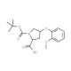 (2S,4S)-1-(tert-Butoxycarbonyl)-4-(2-methoxy-phenoxy)-2-pyrrolidinecarboxylic acid - chemical structure image