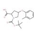 (2S,4S)-1-(tert-Butoxycarbonyl)-4-(2-methyl-phenoxy)-2-pyrrolidinecarboxylic acid - chemical structure image
