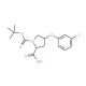 (2S,4S)-1-(tert-Butoxycarbonyl)-4-(3-iodophenoxy)-2-pyrrolidinecarboxylic acid - chemical structure image