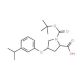 (2S,4S)-1-(tert-Butoxycarbonyl)-4-(3-isopropyl-phenoxy)-2-pyrrolidinecarboxylic acid - chemical structure image