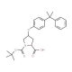 (2S,4S)-1-(tert-Butoxycarbonyl)-4-[4-(1-methyl-1-phenylethyl)phenoxy]-2-pyrrolidinecarboxylic acid - chemical structure image