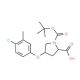 (2S,4S)-1-(tert-Butoxycarbonyl)-4-(4-chloro-3-methylphenoxy)-2-pyrrolidinecarboxylic acid - chemical structure image