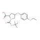 (2S,4S)-1-(tert-Butoxycarbonyl)-4-(4-ethoxy-phenoxy)-2-pyrrolidinecarboxylic acid - chemical structure image