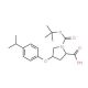 (2S,4S)-1-(tert-Butoxycarbonyl)-4-(4-isopropyl-phenoxy)-2-pyrrolidinecarboxylic acid - chemical structure image