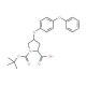 (2S,4S)-1-(tert-Butoxycarbonyl)-4-(4-phenoxy-phenoxy)-2-pyrrolidinecarboxylic acid - chemical structure image