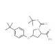 (2S,4S)-1-(tert-Butoxycarbonyl)-4-[4-(tert-butyl)-phenoxy]-2-pyrrolidinecarboxylic acid - chemical structure image