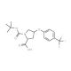 (2S,4S)-1-(tert-Butoxycarbonyl)-4-[4-(trifluoro-methyl)phenoxy]-2-pyrrolidinecarboxylic acid - chemical structure image