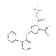 (2S,4S)-4-([1,1′-Biphenyl]-2-yloxy)-1-(tert-butoxy-carbonyl)-2-pyrrolidinecarboxylic acid - chemical structure image
