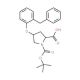 (2S,4S)-4-(2-Benzylphenoxy)-1-(tert-butoxy-carbonyl)-2-pyrrolidinecarboxylic acid - chemical structure image