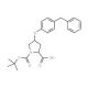 (2S,4S)-4-(4-Benzylphenoxy)-1-(tert-butoxy-carbonyl)-2-pyrrolidinecarboxylic acid - chemical structure image